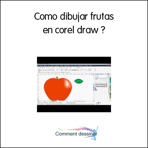 Como dibujar frutas en corel draw